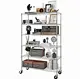 Metal Shelving Unit with Wheels